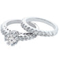 2-Piece: Crown Prong Ring Set