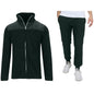 2-Piece: Men's Polar Fleece Sweater Jacket & Jogger Sweatpants Set