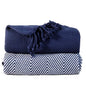 2-Piece Set: 100% Cotton Hand Twisted Throw Blanket 50" X 60"