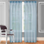 2-Piece Set: Crushed Semi-Sheer Fire Retardant Window Curtain