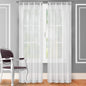 2-Piece Set: Crushed Semi-Sheer Fire Retardant Window Curtain
