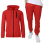 2-Piece Set: Men's Slim Fitting French Terry Hoodie & Jogger