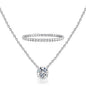 2-Piece Set: Round Cut Pendant with Round Cut Tennis Bracelet