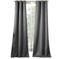 2-Piece Set: Solid Blackout Thermal Grommet Window Curtain Pair Panel