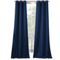 2-Piece Set: Solid Blackout Thermal Grommet Window Curtain Pair Panel