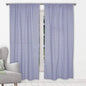 2-Piece Set:100% Cotton Chevron Print Blackout Window Curtain Pair Panel