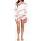 2-Piece: Tie-Dye Hoodie and Shorts Lounge Sets