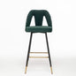 2-Pieces Set: Contemporary Upholstered Barstool