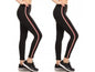 2-Pack: Women's Cotton Blend Side Stripe Leggings
