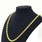 18K Solid Gold 4mm Rope Chain