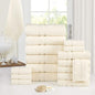 18-Piece: Bibb Home Zero Twist Egyptian Cotton Towel Set