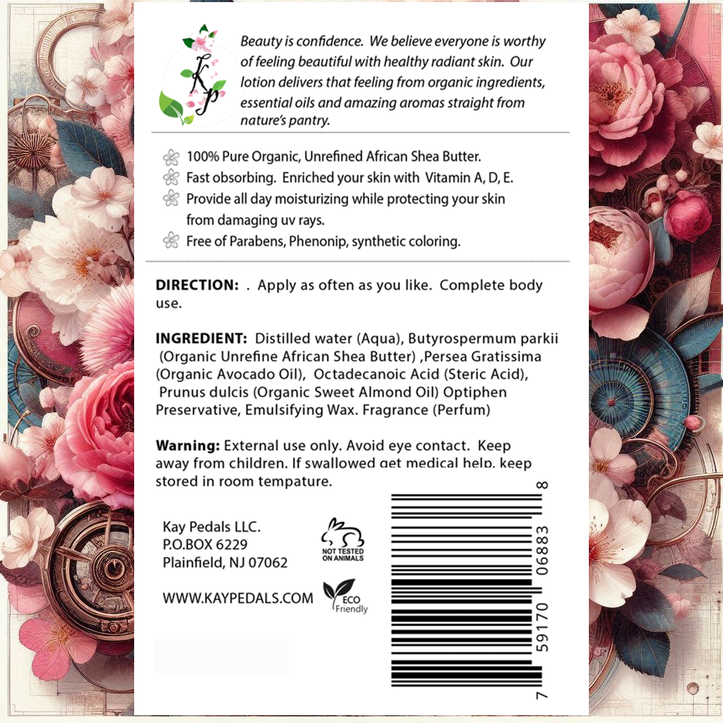 Tokyo Cherry Blossom Natural Organic Body Lotion 12oz
