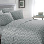 Super Soft Two-Tone Geometric Leaf Pattern Sheet Set