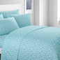 Super Soft Two-Tone Geometric Leaf Pattern Sheet Set