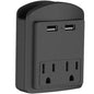 Surge Protector 2 Wall Outlets and 2 USB Ports