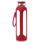 Swig Savvy Glass Water Bottles with Protective Silicone Sleeve & Stainless Steel Leak Proof Lid