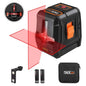 TACKLIFE 65ft Cross-Line Laser Level Horizontal and Vertical Laser Alignment