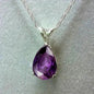 Teardrop Shaped Zirconia Pendant Copper Necklace