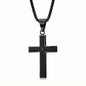 Titanium Steel Cross Prayer Pendant Necklace