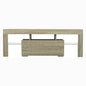 TV Stand with LED Lights Open Shelf Console Storage Table
