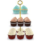 Utenlid 3-Tier Square Stacked Party Cupcake Stand