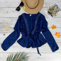 V-Neck Ruffle Blouse