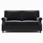 Velvet Roll Up Arm Chair Loveseat with Nail Head