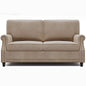 Velvet Roll Up Arm Chair Loveseat with Nail Head