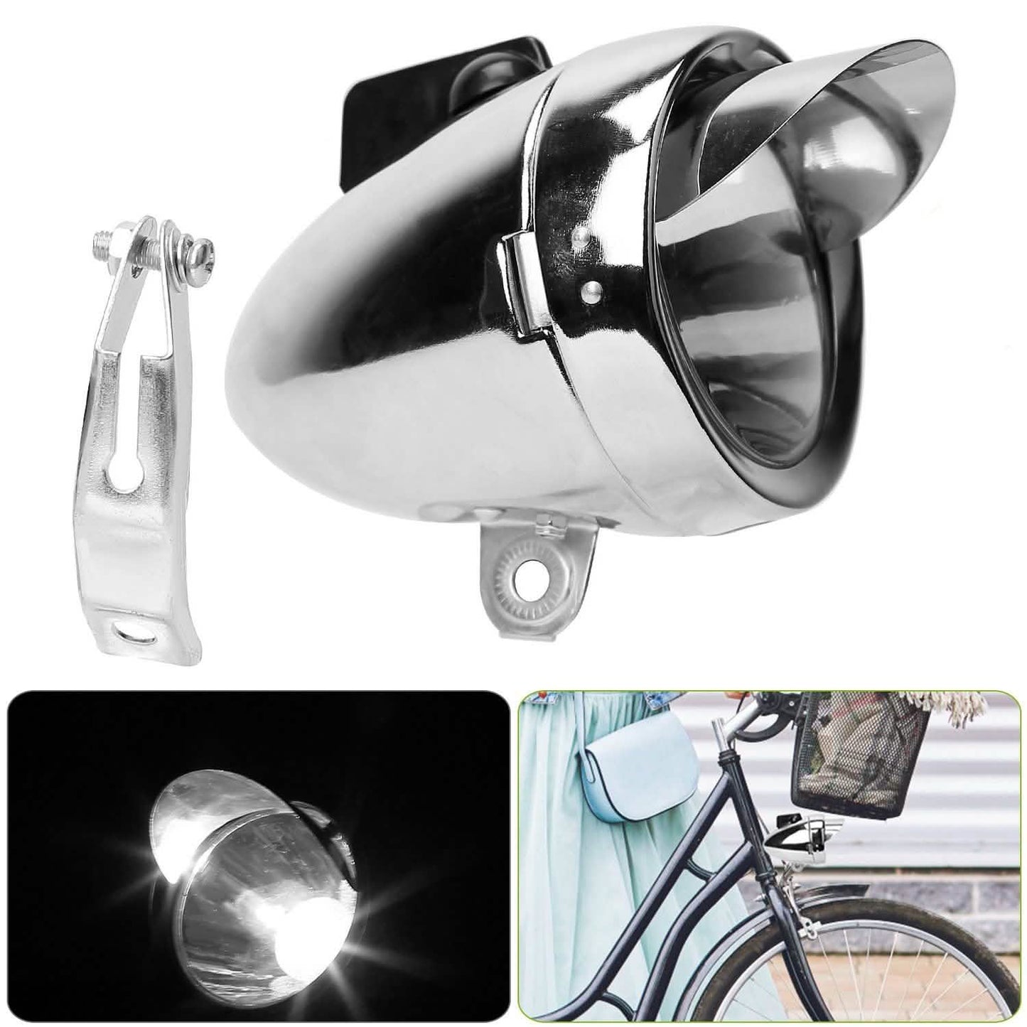 Vintage Bicycle Front Headlight