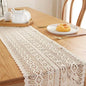 Vintage Farmhouse Style Crochet Lace Tablecloth