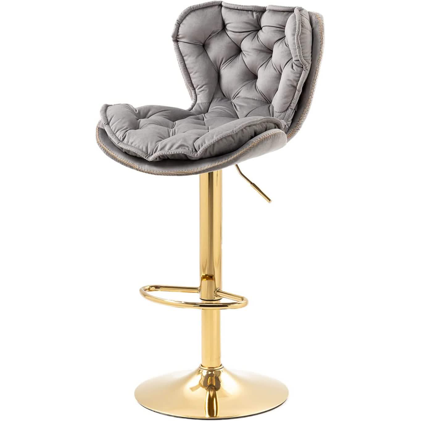 Vintage Swivel Velvet Bar Stools