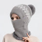 Warm Knitted Beanie Hat and Neck Warmer Set