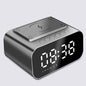 Wireless Charger Alarm Clock Bluetooth Speaker LED Smart Digital Clock
