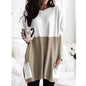 Women Long Sleeve Casual Pocket T-Shirt Loose Plus Size Top Blouse