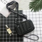 Women Suitcase Box Shape Crossbody Shoulder Bag Letter Band Travel Carrying