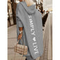 Women's Cardigan Knitted Letter Personalized Stylish Casual Long Sleeve