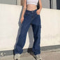 Women's Cargo Trouser Mid Waist Pants