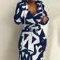 Women's Casual Long Sleeve Sweatshirt Dress