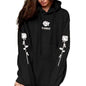 Women's Fashion Casual Tops Rose Print Warm Hoodies