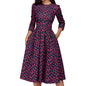 Women's Floral Vintage Dress