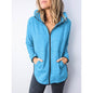 Women's Hoodie Zip Up Hoodie Sweatshirt Plain Zipper Front
