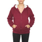 Women's Inner and Outer Sherpa Hoodie Sweatshirt Jacket