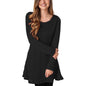 Womens Knitted Crewneck Sweater Dress