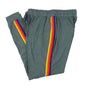 Women's Lightweight Elastic Sweat Pants Varsity Joggers with Drawstring Tie