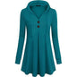 Women's Long Sleeve Hooded Tunic Tops