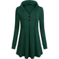 Women's Long Sleeve Hooded Tunic Tops
