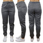 Women's Loose-Fit Marled Fleece Jogger Sweatpants With Zipper Pockets