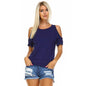 Women's Open-Shoulder Short Sleeve Top - Assorted Sizes
