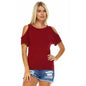 Women's Open-Shoulder Short Sleeve Top - Assorted Sizes