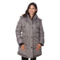 Women's Puffy Coat with Large Pockets and Faux Fur Hood
